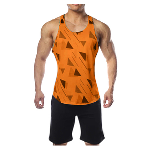 Cuello O entrenamiento gimnasio entrenamiento camiseta impresión camisa Casual de verano hombre tanque corriendo largueros - Product Image 3