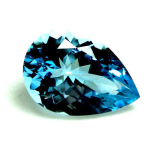 พลอยบุษราคัมสีฟ้าแบบสวิสปรับเทียบขนาดได้5X3-6X4มม. พลอยพลอยพลอยพลอยพลอยบุษราคัมกึ่งสวิสสีน้ำเงิน - Product Image 2