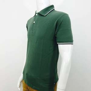 Camiseta de golf informal de manga corta sólida para hombre, camisetas de verano ajustadas de algodón 100% de talla grande - Product Image 4