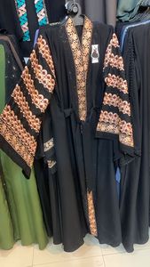 คุณภาพสูง Abaya สําหรับผู้หญิง / ชุด Abaya ระบายอากาศในราคาขายส่ง / อาบายาปัก - Product Image 3