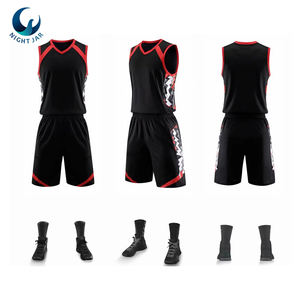 Maillot de basket-ball personnalisé pour hommes, uniforme en polyester respirant avec logo - Product Image 4