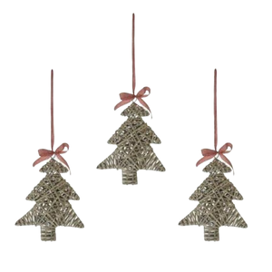 Adornos navideños de aluminio colgantes de estilo de cinco puntas para árbol de Navidad, excelente acabado - Product Image 4