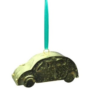 SMALL MINIATURE <b>CAR</b> DESIGN HIGH QUALITY CHRISTMAS HANGING ORNAMENT METALLIC CHRISTMAS <b>TREE</b> DECORATION - Product Image 1