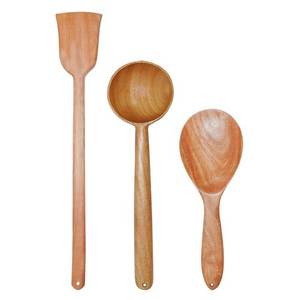 Natural Acacia Wood <b>Utensil</b> Spoon for Set for Kitchen Cook <b>Wooden</b> Spatula Long Handle <b>Cooking</b> Serving Spoon - Product Image 2