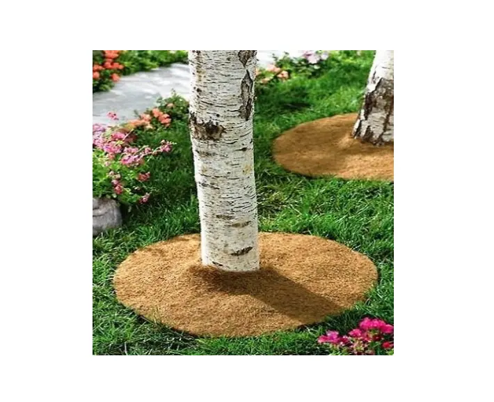 Coco Coir Tree Protection Control Mats Coconut Fibers Mulch Ring Tree