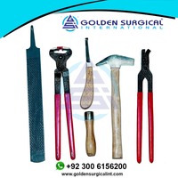 Kit de sablage pour chevaux GOLDEN 6 pièces, instruments vétérinaires pour l'entretien des sabots, modèle GSIB-100349
