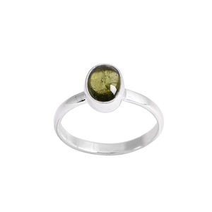 Colección de moda anillo de piedras preciosas multiturmalina natural Anillo de Plata de Ley 925 Anillo de moda Chapado en plata para boda. - Product Image 1