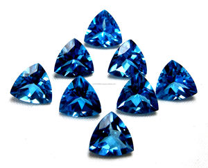 พลอยสีน้ำเงินจากสวิสแท้ขนาดปรับเทียบขนาดได้ถึงล้านล้านชิ้นตัดเหลี่ยมเพชรพลอยมีค่าบำบัดอัญมณีราคาต่อกะรัต - Product Image 6