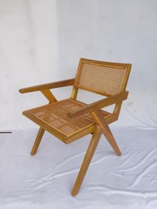 เก้าอี้รับประทานอาหารทำจากไม้สักเนื้อแข็งแบบทันสมัยสำหรับใช้ในสวนโรงเรียนภายในห้องนั่งเล่นโรงแรมวิลล่าโรงพยาบาล - Product Image 2