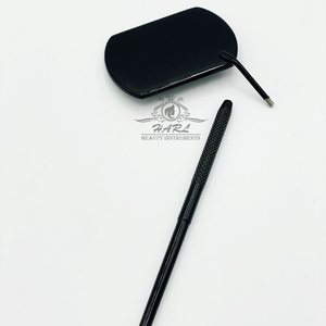 Marque privée personnalisée, outils d'extension de sourcils professionnels, pince à épiler en acier inoxydable, accessoires de beauté brillants noirs - Product Image 6