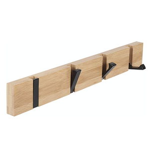 Rustic <b>Wall</b> <b>Coat</b> <b>Rack</b> Clothes Hanger Lingving Room/ Bedroom - Closet Wooden Hooks - Product Image 4
