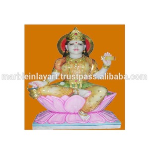 White Makrana Marble Laxmi Maa Statue - Product Image 1