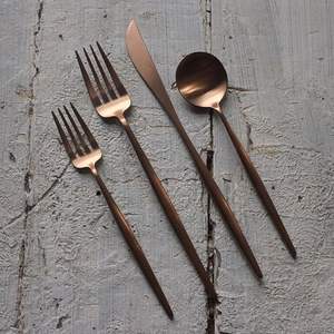 Modern Cutlery Set Silver Luxury Silver Cutlery Set Dinner Lunch Spoons Fork Knife Stainless Steel Cutlery Set high Quality - Product Image 3