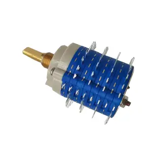 Good quality supplier Metal shaft SR38 38mm 23 position SR37 band switch rotary switch with best price