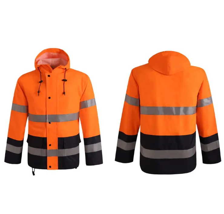 Construction Hi Vis Workwear Work Clothes Wear Jacket Uniform Working For Men Overalls Cleaner Maintenance Shirt