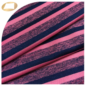 Tissu polyester Coolplus à séchage rapide, rayé, mélangé, respirant et anti-humidité pour t-shirt - Product Image 4