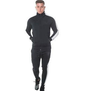 High Quality <b>Men's</b> <b>Turtle</b> <b>Neck</b> Full Front Zipper Tracksuit Set <b>Men's</b> High <b>Neck</b> Side Stripe Sweatsuit Set - Product Image 6
