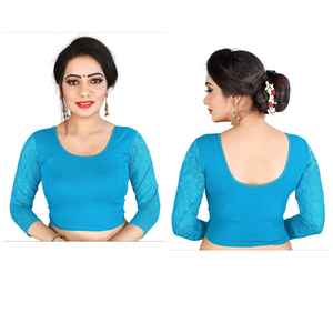 Ready to Wear Indian Womens Designer Embroidery Stone Work Tops Blouses Party Wear Wedding Designer Latest Ladies Wear Blouse Apparelgarment - Product Image 5
