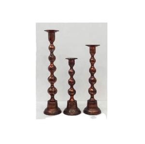 Bougeoir en aluminium plaqué cuivre, porte-bougie classique et moderne, luxueux, pour fête de mariage et Usage domestique - Product Image 1