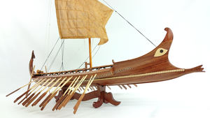 BIREME Bateau d'artisanat en bois Accessoire de jouet gonflable pour enfants - Product Image 3