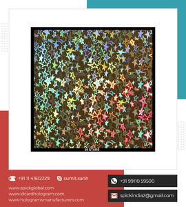 <b>holographic</b> Laminate Film Direct production by the manufacturer of BOPP colored <b>holographic</b> thermal laminating film - Product Image 4