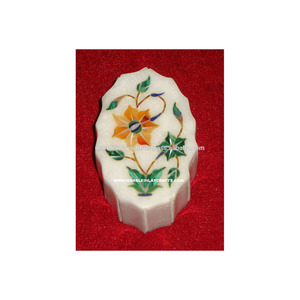Marble Inlay Jewellery Box - Product Image 1