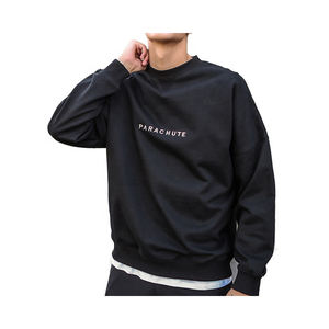 Sudadera lisa con cuello redondo para hombre, con logotipo personalizado, OEM, de fábrica - Product Image 4