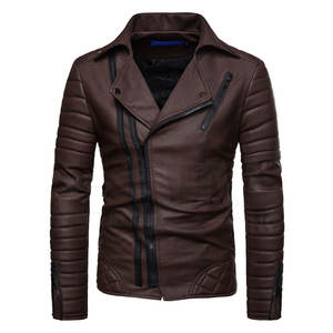 Chaquetas de cuero ligeras hechas en Pakistán para hombre, logotipo personalizado, transpirable, con capucha, cuello levantado, ropa de calle para invierno, talla XL, precio - Product Image 1
