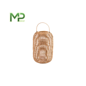 Linterna de mimbre de Interior de bambú de diseño personalizado con mango decoración del hogar candelabro colgante y linterna - Product Image 6