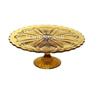 Top Trending Soporte de pastel de metal chapado en oro Redondeado Hotel y Home Dinner Table Top Serving Stand Hecho a mano Uso multifuncional - Product Image 1