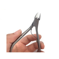 Coupe-cuticules NGHIA en acier inoxydable de haute qualité - Modèle professionnel à mâchoires de 16 mm, coupe-ongles personnalisé avec logo, pour usage des orteils, modèle à tête fine