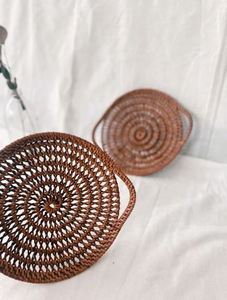 Bandeja de servicio de ratán de nuevo diseño, forma ovalada de ratán tejido de alta calidad con asa, perfecta para una Decoración de cocina elegante - Product Image 4