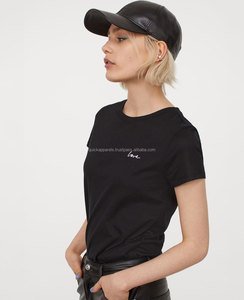 T-shirt court en coton premium pour femme OEM, coupe ajustée, idéal pour l'été, fabrication en usine, marque privée - Product Image 2