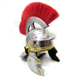 Casque d'officier de la légion romaine avec plumes rouges, armure, Costume de gladiateur, cadeaux faits à la main - Product Image 4