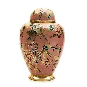 Urnas de cremación de Metal de diseñador tallado Floral, suministros funerarios, urnas de sujeción de cenizas humanas para decoración de servicio de entierro, llegada caliente - Product Image 3