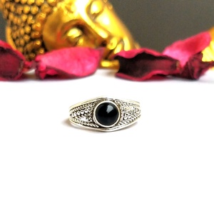 Anillo de Plata de Ley 925 con múltiples piedras preciosas, joyería hecha a mano - Product Image 6