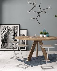 Phong cách hiện đại đẹp trai rắn bằng gỗ hàng đầu và kim loại chân thanh phân, nhà bếp quầy bar phân, nhà hàng & quán cà phê thanh phân - Product Image 3