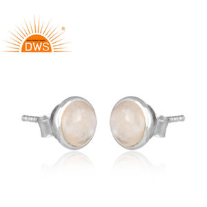 Round Girls Fashion 925 Sterling <b>Silver</b> <b>Stud</b> Earrings Wholesale Fine <b>Silver</b> Jewelry Classic Collection - Product Image 2