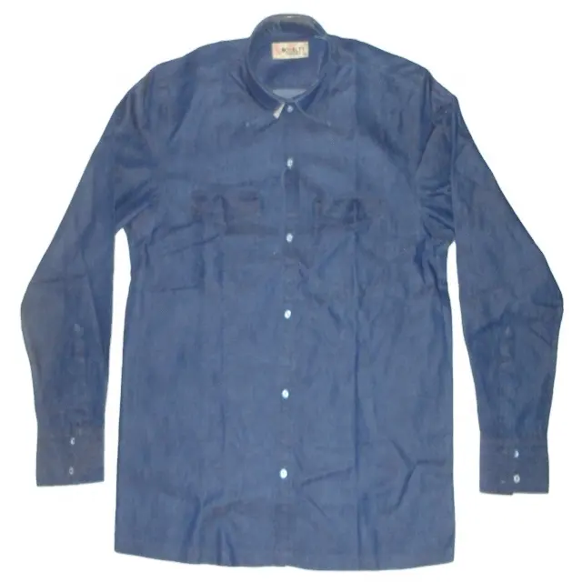 Mens Clothing - Long Sleeve Pattern Denim Shirt available in more colors and designs in INDIA