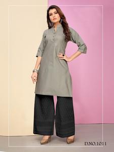 Kurtis Dames Coton Reyon Femmes Anarkali Dernier Design De Mode Prêt À Porter À Bas Prix avec Dupatta Jackate Robe Indienne En Gros Alphanumero - Product Image 4