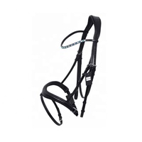 Meilleure vente de bride de cheval en cuir équestre Logo personnalisé cristal de haute qualité Broaband équipement d'équitation à bas prix.