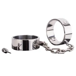 Manufacturer And Wholesales Supplier Heavy Duty Ankle Shackles Steel Hand Cuffs Bdsm Restraint Ankle Shackle Bondage Male Toys