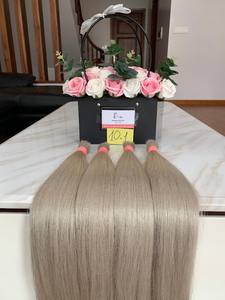Cheveux vietnamiens crus populaires 2023 couleur #10.1 cheveux en vrac de 100% extension de cheveux vierges de haute qualité - Product Image 5