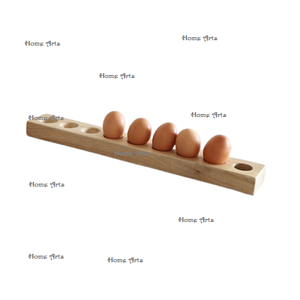 Plateau de rangement pour œufs en bois au design admirable, de la plus haute qualité, forme rectangulaire, support à œufs pour accessoires de cuisine - Product Image 1