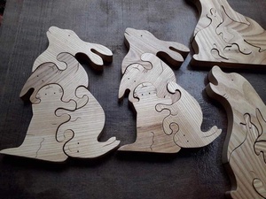 Juguete de Rompecabezas de Animales de Madera con Diseño Ecológico y Nuevo/ Juguete de Madera para Niños//Rachel: +84896436456 - Product Image 2