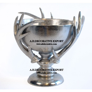 ที่ดีที่สุดที่มีคุณภาพแข็งอลูมิเนียมชามเสิร์ฟกับเขากวางยืนตารางด้านบนชามผลไม้ที่มีคุณภาพสูงสำหรับร้านอาหารและโรงแรม - Product Image 4