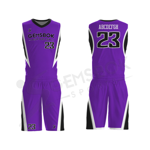 High Quality <b>Customized</b> Basketball Uniform Set Quick-Dry Breathable Anti-UV Anti-Bacterial 100% Polyester Latest Style - Product Image 1