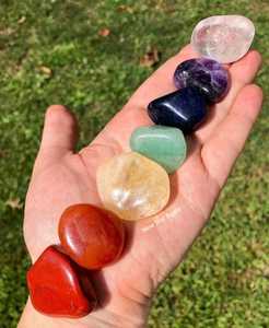 Wholesale 7 Chakra Tumble Stones Set / Seven Chakra Stone <b>for</b> <b>Sale</b> Buy Online New Star Agate Gemstone Healing Quartz Feng Shui - Product Image 2