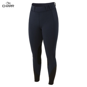 Pantalones ecuestres elásticos personalizados de alta calidad para mujer, mallas de nailon y poliéster LICRA para montar a caballo, pantalones con diseño de logotipo personalizado - Product Image 3