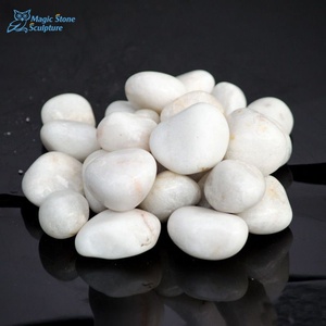 Pietra di roccia decorativa del fiume del ghiaia del paesaggio naturale bianco non lucidato irregolare per la pavimentazione del percorso del <span class=keywords><strong>giardino</strong></span> e i riempitivi del vaso - Product Image 1